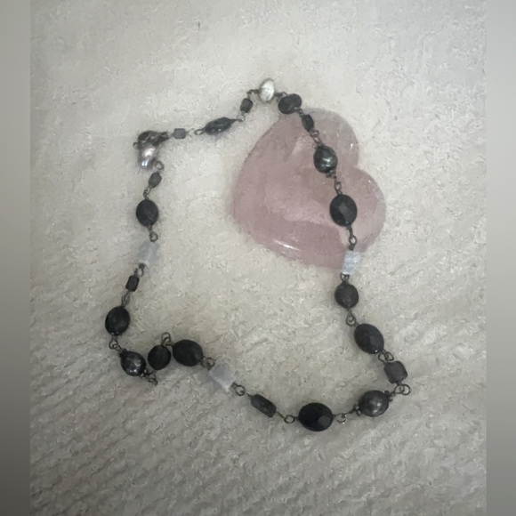 SILPADA* Retired Bead Multi Natural Stone Choker Necklace - Picture 2 of 7